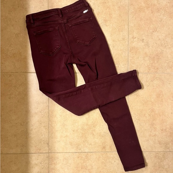 Kancan Burgundy Colored Skinnies - Picture 4 of 5
